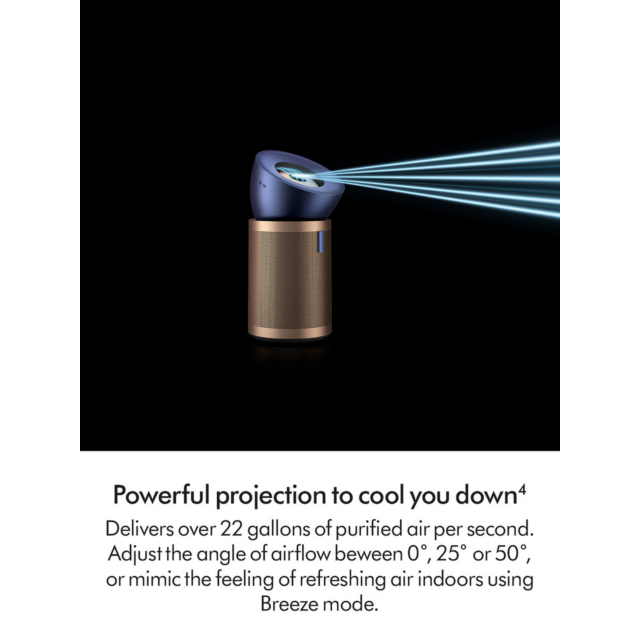 Dyson BP04 Air Purifier Fan Prussian Blue Gold