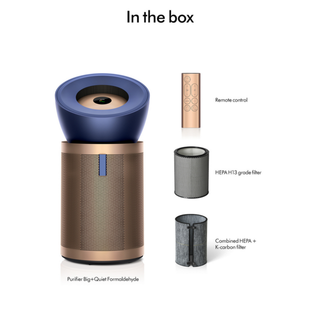 Dyson BP04 Air Purifier Fan Prussian Blue Gold