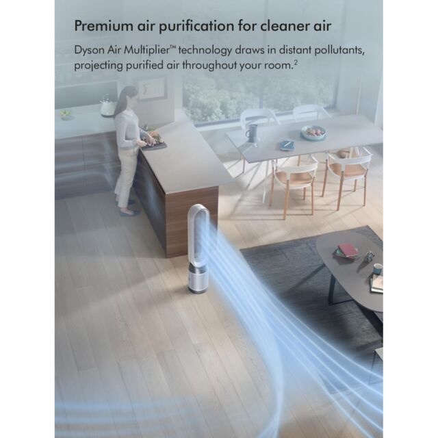 Dyson TP11KIT Cool PC1 Purifier with 360 Glass HEPA+Carbon Filter - White
