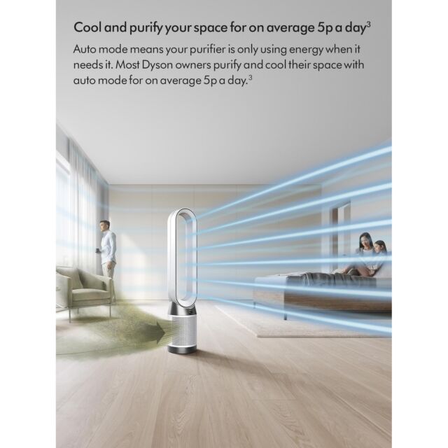 Dyson TP11KIT Cool PC1 Purifier with 360 Glass HEPA+Carbon Filter - White