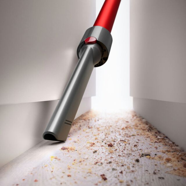 (476597-01) V11EXTRA Stick Vacuum Cleaner - 60 Minutes Run Time - Nickel/Red