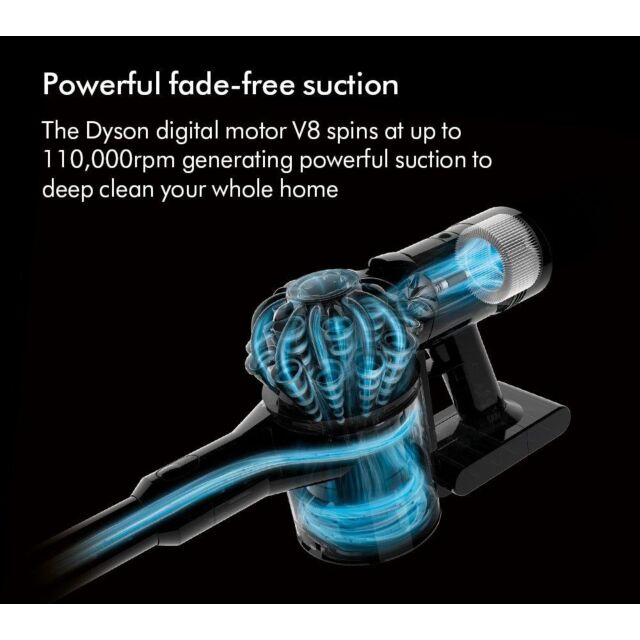 Dyson V8-2023 Cordless Stick Vacuum Cleaner - 40 Minutes Run Time - Silver