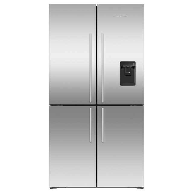 Fisher + Paykel RF605QDUVX1 90.5cm Frost Free Quad Door Fridge Freezer -Stainless Steel