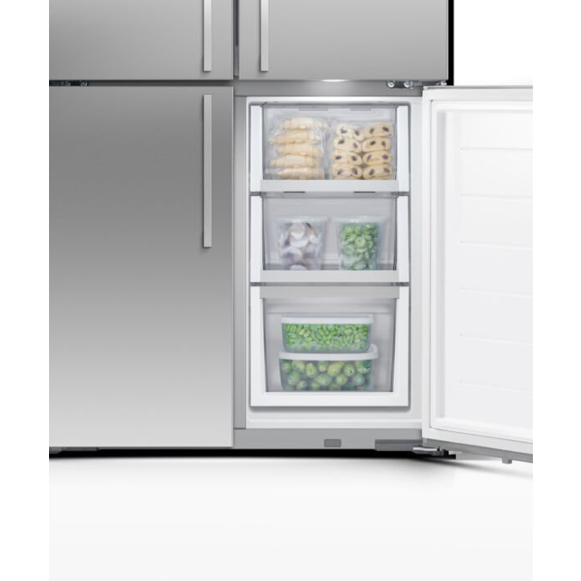 Fisher + Paykel RF605QDUVX1 90.5cm Frost Free Quad Door Fridge Freezer -Stainless Steel