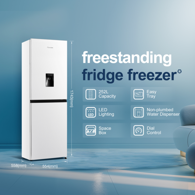 Fridgemaster MC55240DE 50/50 Freestanding Fridge Freezer