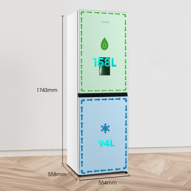 Fridgemaster MC55240DE 50/50 Freestanding Fridge Freezer