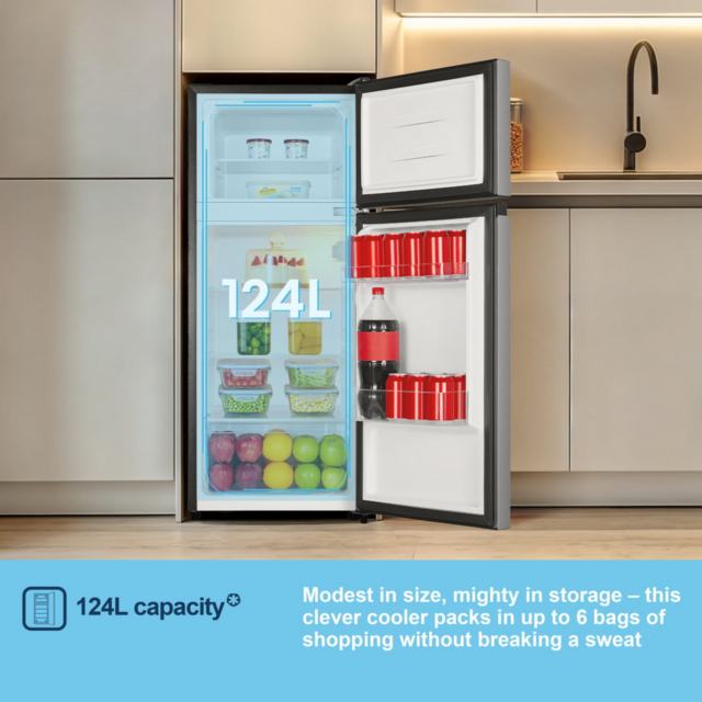 Fridgemaster MTM48120ES Silver 70/30 Fridge Freezer