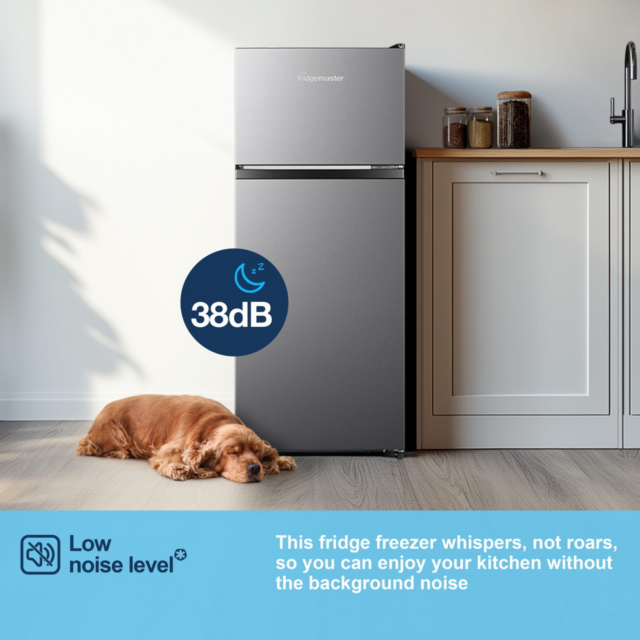 Fridgemaster MTM48120ES Silver 70/30 Fridge Freezer