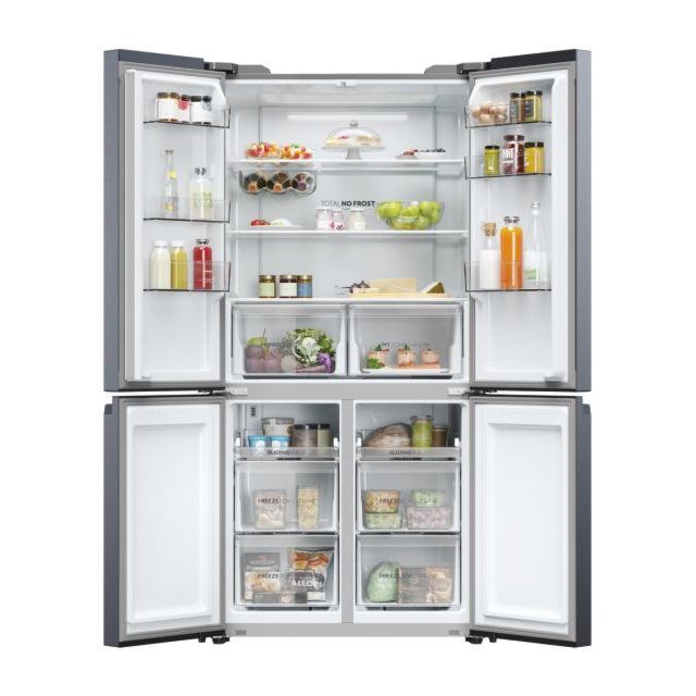 Haier HCR5919ENMB(UK) Multi Door Fridge Freezer Cube 90 Series 5
 Freestanding, 4 Doors, No Frost
