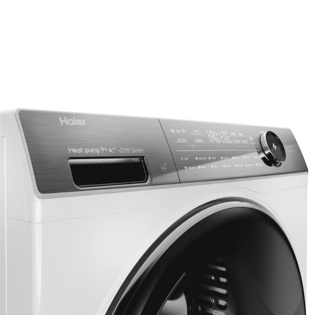 Haier HD90-A3Q979U1 Tumble dryer Haier I-Pro Series 7 Plus
Freestanding, 9 Kg, Heat Pump Inverter, C