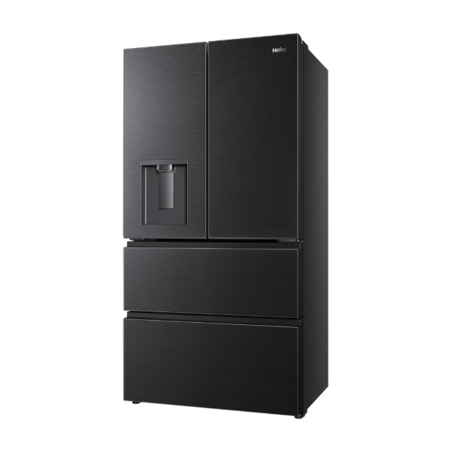 Haier HFR59F18CWMB 90Cm French Series 5 Brushed - Black