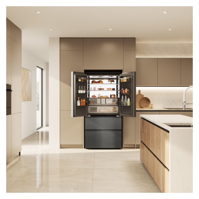 Haier HFW99F19ESSB Horizon Multi-Door Fridge Freezer With Smart Window - 690L - Black