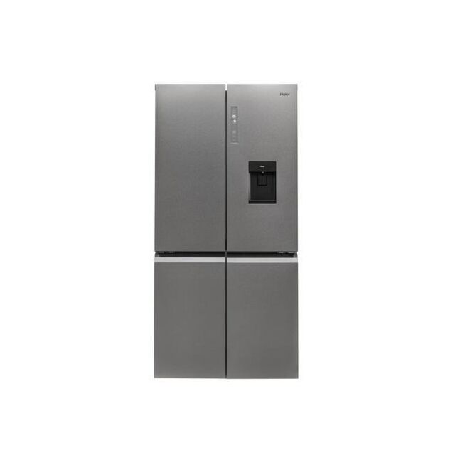 Haier HTF_520IP7 90.5cm Frost Free American Style Fridge Freezer - Platinum Inox