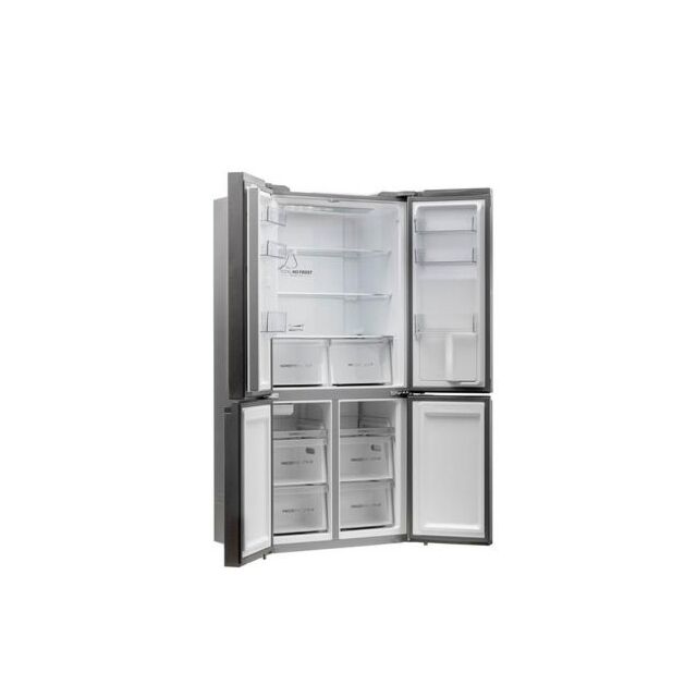 Haier HTF_520IP7 90.5cm Frost Free American Style Fridge Freezer - Platinum Inox