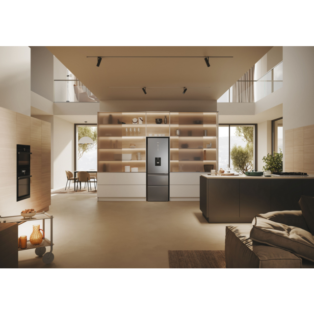 Haier HTW5618EWMG 60/40 Silver Fridge Freezer