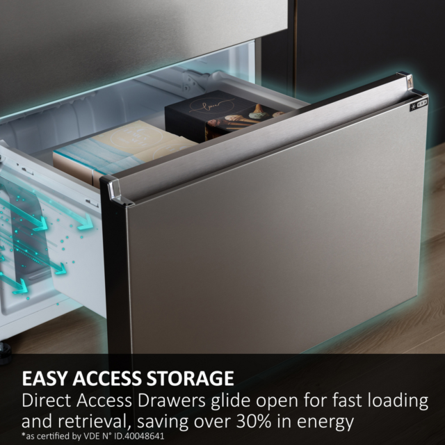 Haier HTW5618EWMG 60/40 Silver Fridge Freezer