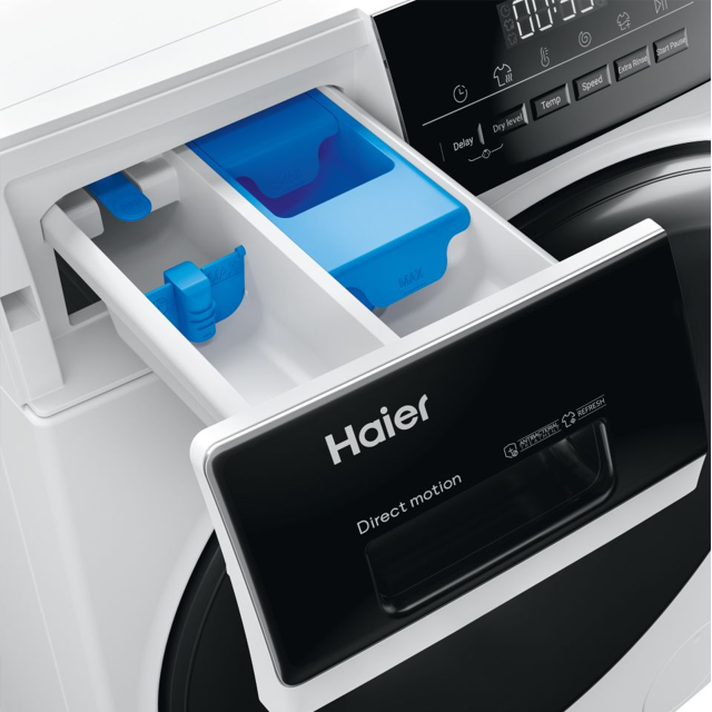 Haier HWD80-B14939 Washer dryer I-Pro Series 3
Freestanding, 8 / 5 Kg, 1400 RPM, Engine Direct Motio