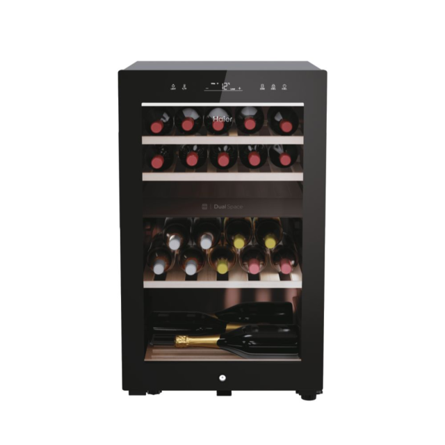 Haier HWS42GDAU1 Wine cooler Wine Bank 50 Series 7 Freestanding, 2 areas, 42 bottles, Light LED, Cla