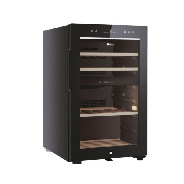 Haier HWS42GDAU1 Wine cooler Wine Bank 50 Series 7 Freestanding, 2 areas, 42 bottles, Light LED, Cla