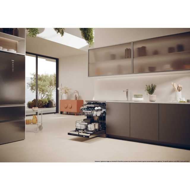 Haier XF 6B2M3BX-80 Silver Dishwasher 16 Settings