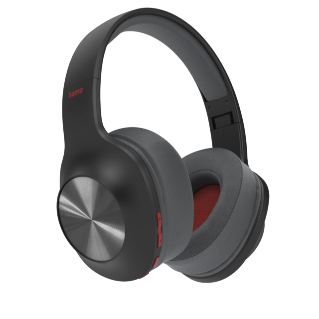 Hama 00184100 Spirit Calypsoinch Bluetooth Headphones, Over-Ear, Bass Boost, Foldable, Blk 