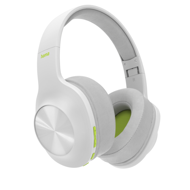 Hama 00184101 Spirit Calypsoinch Bluetooth Headphones, Over-Ear, Bass Boost, Foldable, White