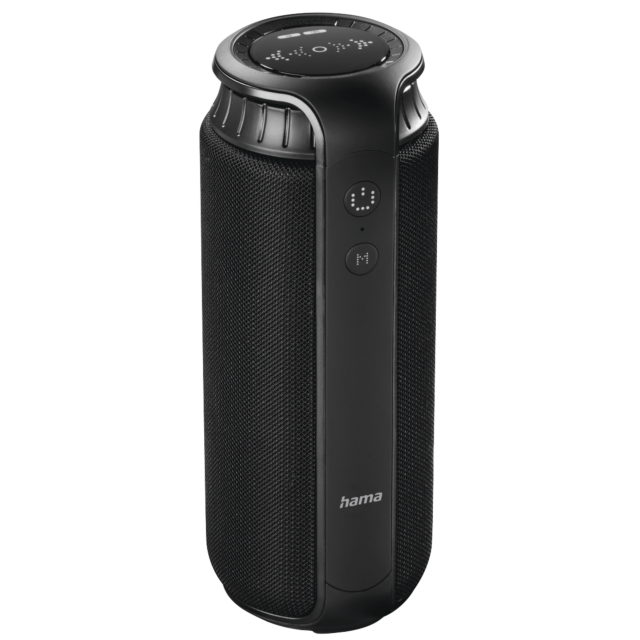 Hama 00188200 Bluetooth inchPipe 2.0inch Loudspeaker, Waterproof, 24 W, Black