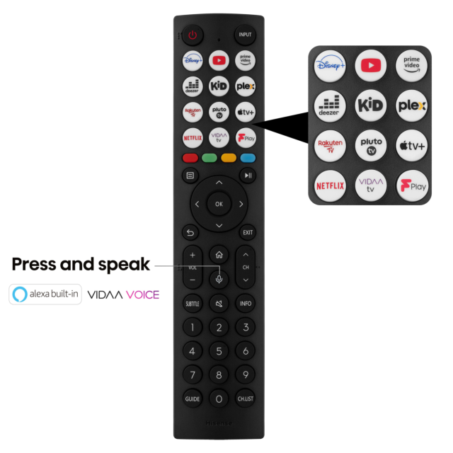 Hisense 65U6KQTUK 65inch 4K Ultra HD Mini-LED Smart TV