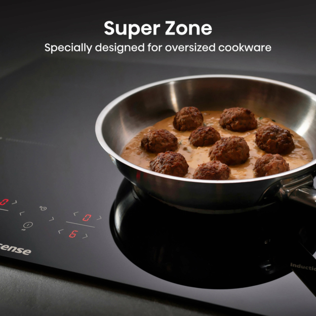 Hisense HI6401BSC 59.5cm Induction Hob - Black