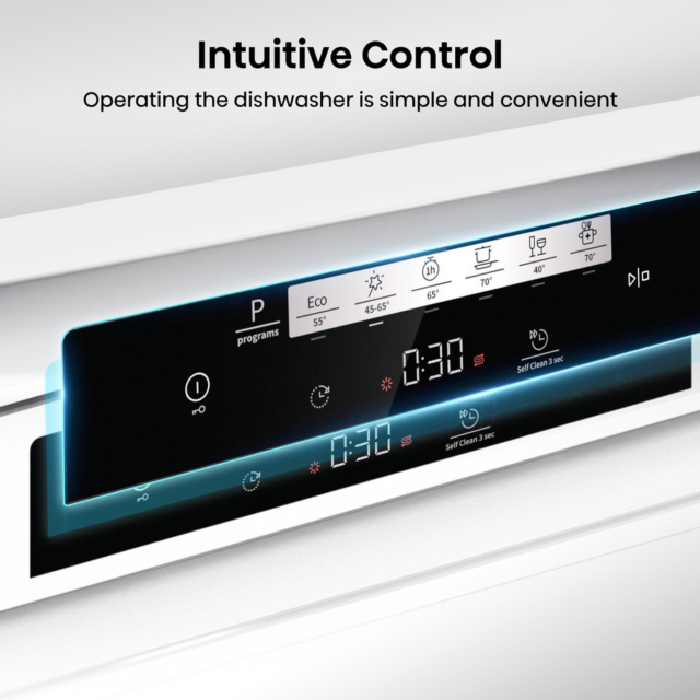 Hisense HS642D90WUK Dishwasher White 14 Place Settings