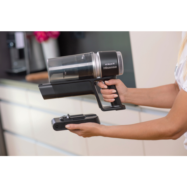 Hisense HVC6264BKUK Cordless Vacuum Cleaner - 45 Minutes Run Time - Black