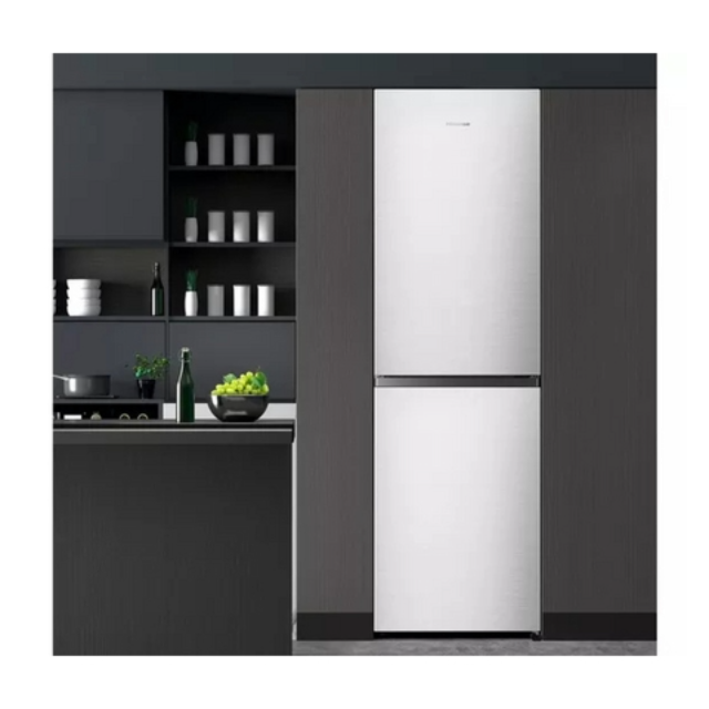 Hisense RB327N4BCE 50/50 Total No Frost Fridge Freezer - Stainless Steel