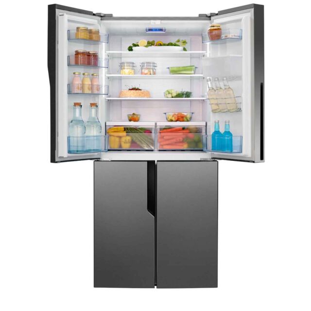 Hisense RQ560N4WC1 American Style Fridge Freezer - Stainless Steel Effect 