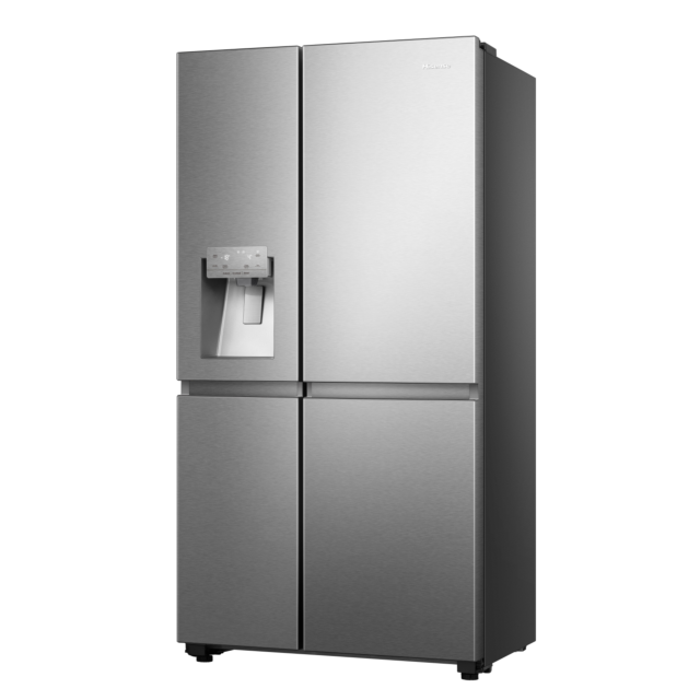 Hisense RS818N4TIF 91cm Frost Free Fridge Freezer - Stainless Steel