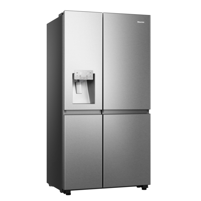 Hisense RS818N4TIF 91cm Frost Free Fridge Freezer - Stainless Steel