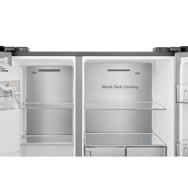 Hisense RS818N4TIF 91cm Frost Free Fridge Freezer - Stainless Steel
