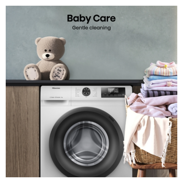 Hisense WF1Q7021BW 7kg 1200 Spin, Steam Washing Machine - White