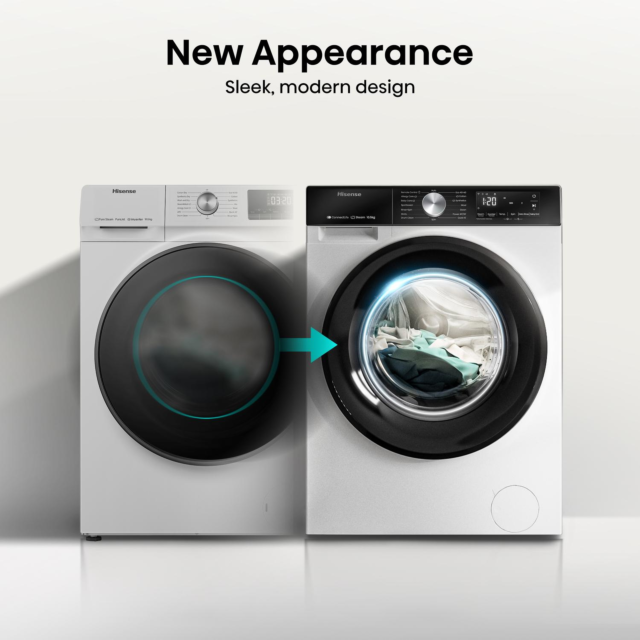 Hisense WF3S1043BW3 10.5Kg 1400 Spin Washing Machine - White