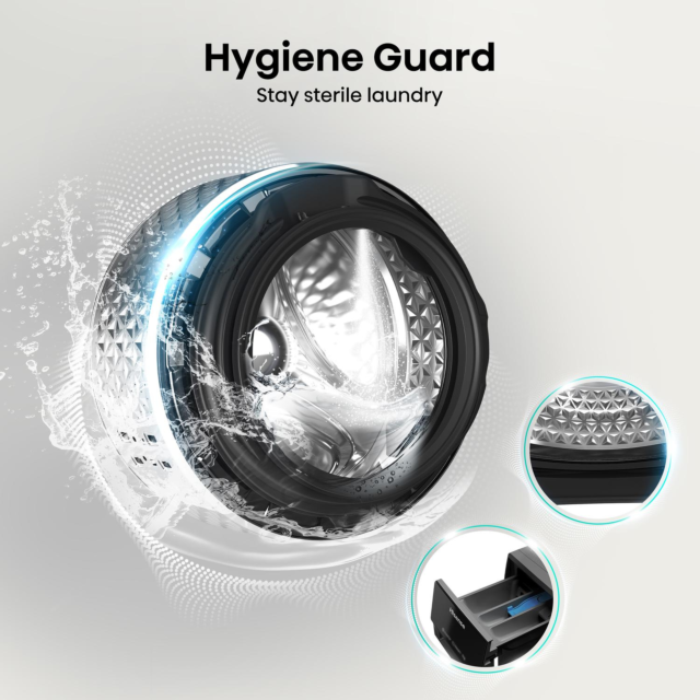 Hisense WF3S8043BB3 8Kg 1400 Spin Washing Machine - Black
