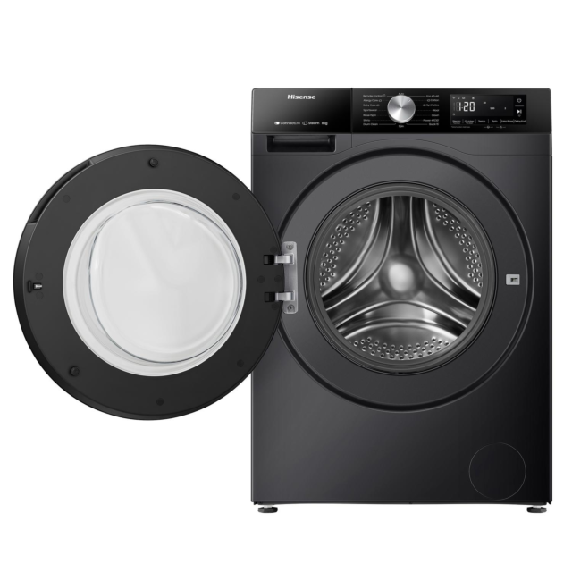Hisense WF3S8043BB3 8Kg 1400 Spin Washing Machine - Black