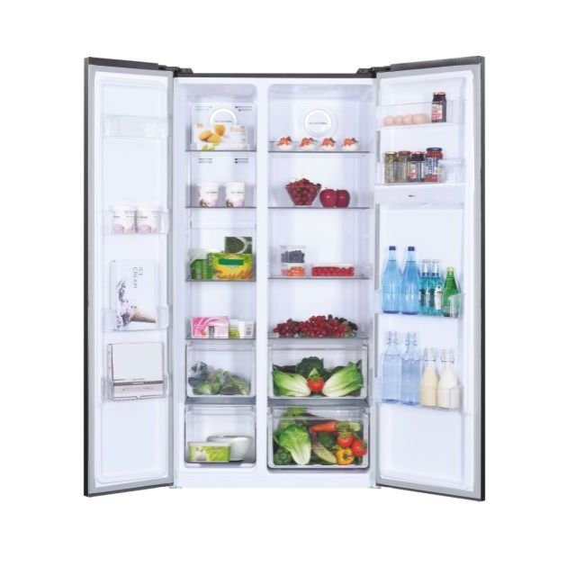 Hoover HHSBSO 6174BWDK HHSBSO6174BWDK 90cm American Style Fridge Freezer - Black