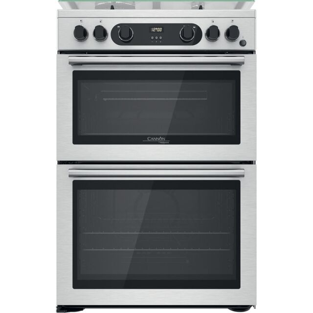 Hotpoint CD67G0CCX/UK Freestanding Gas Cooker Double Oven With Catalytic Liners And Wok Burner 