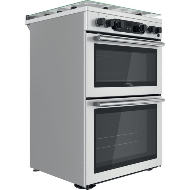 Hotpoint CD67G0CCX/UK Freestanding Gas Cooker Double Oven With Catalytic Liners And Wok Burner 