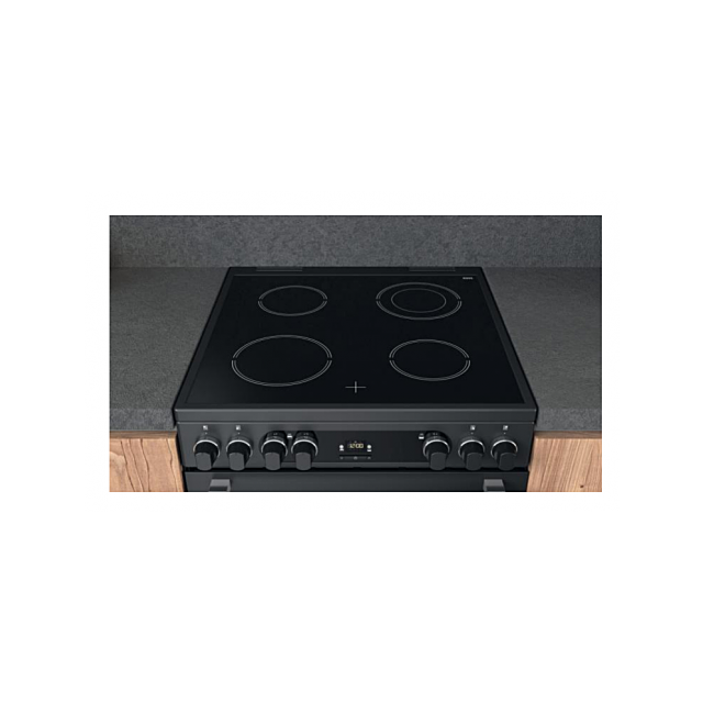 Hotpoint CD67V9H2CA/UK Freestanding Electric Cooker Double Oven With Catalytic Liners 