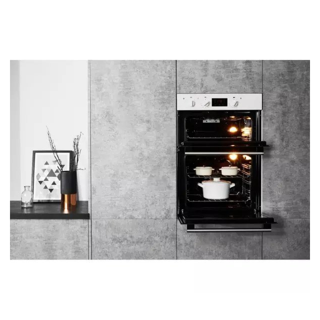 Hotpoint DD2540WH 59.7cm Built In Electric Double Oven - White