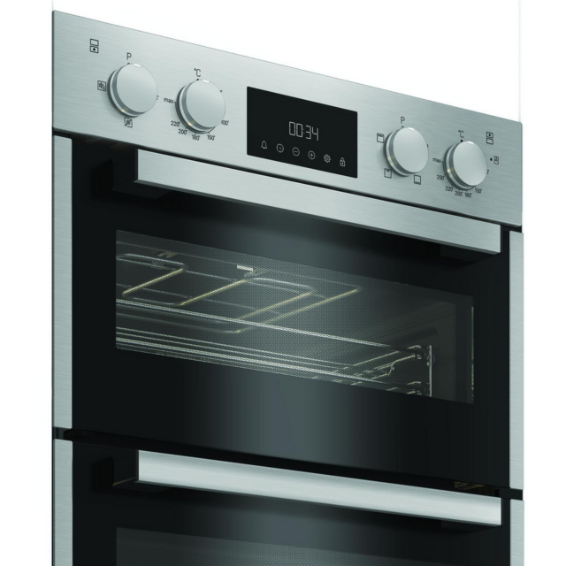 Hotpoint DIH10DIX 59.4cm Built-in Electric Double Oven Silver