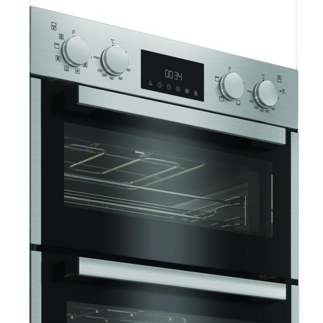 Hotpoint DIH82DIX Electric Double Oven 59.4cm Stainless Steel