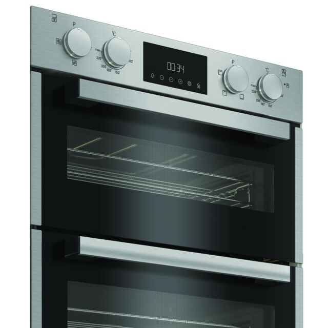 Hotpoint DUH10DIX DUH10DIX 59.4cm Built In Electric Double Oven - Stainless Steel