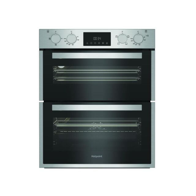Hotpoint DUH10DIX DUH10DIX 59.4cm Built In Electric Double Oven - Stainless Steel