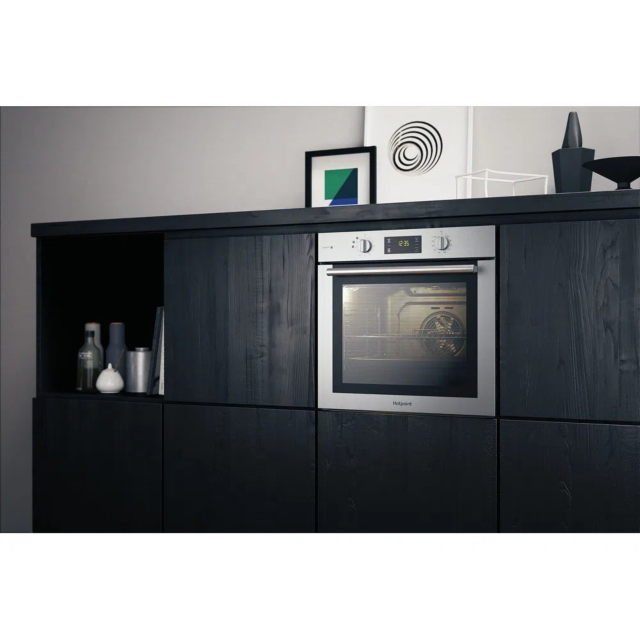 Hotpoint FA4S544IXH 59.5cm Built In Electric Single Oven - Inox